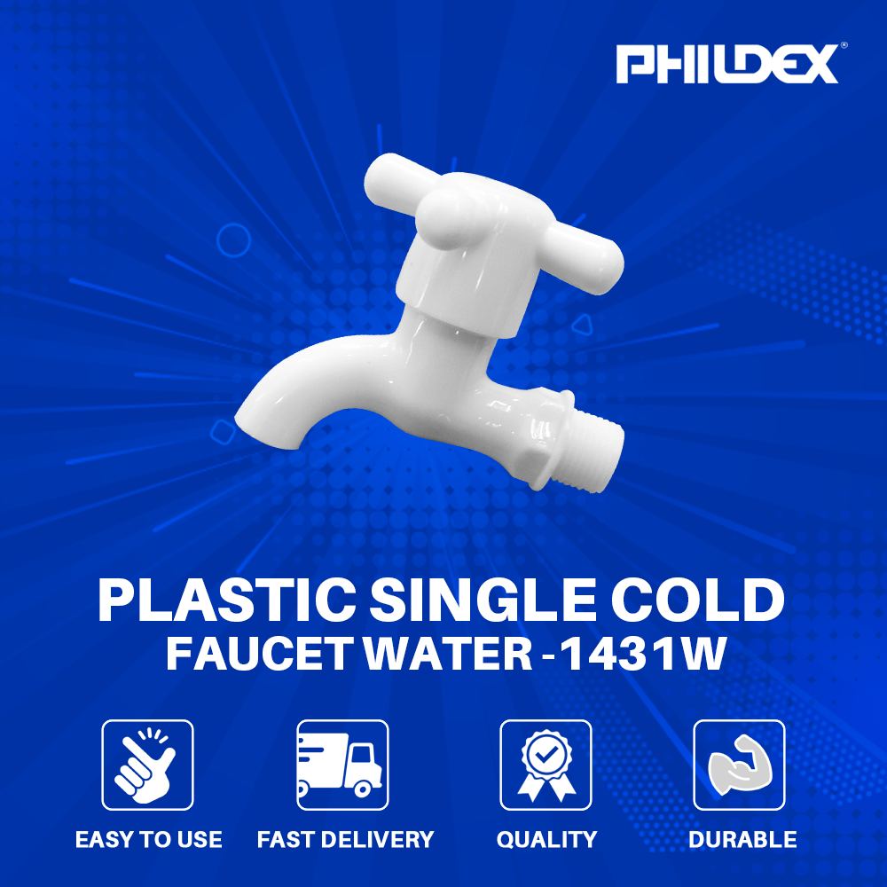 PLASTIC SINGLE COLD FAUCET 1431-W