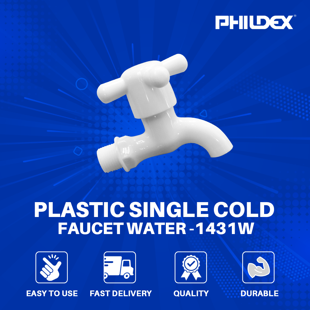 PLASTIC SINGLE COLD FAUCET 1431-W