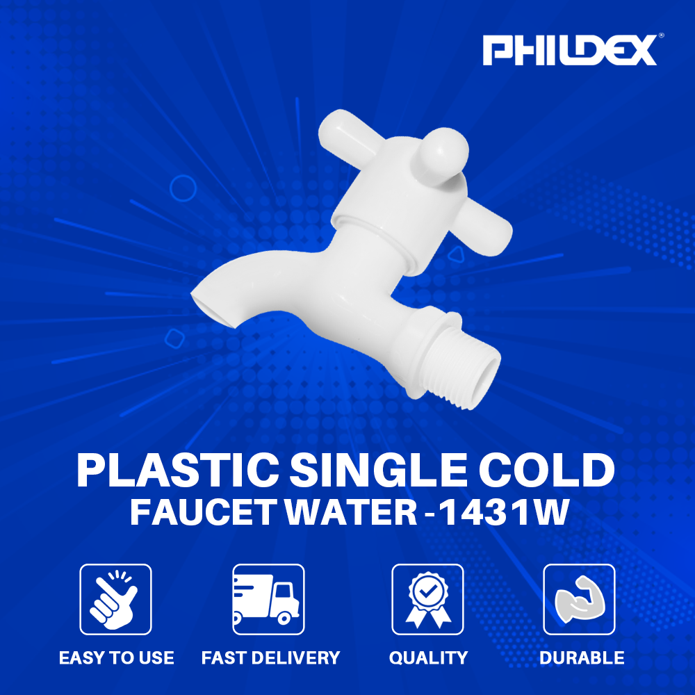 PLASTIC SINGLE COLD FAUCET 1431-W