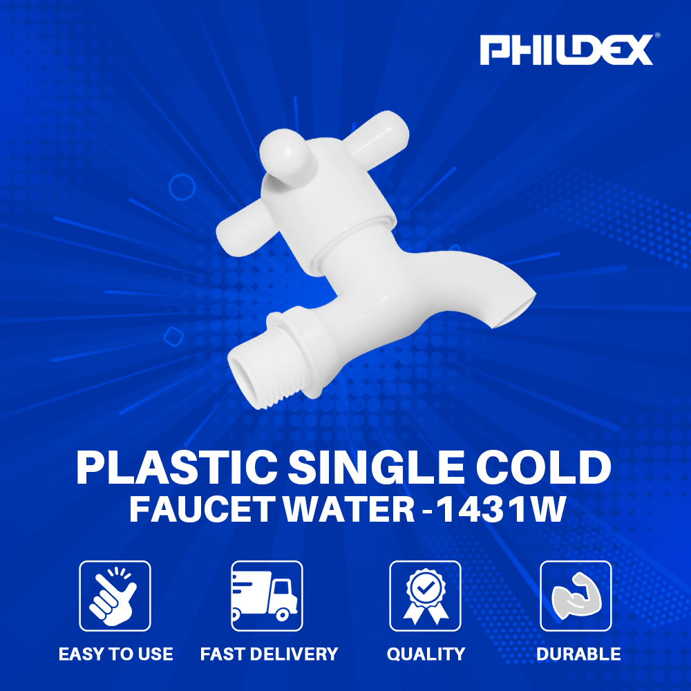 PLASTIC SINGLE COLD FAUCET 1431-W